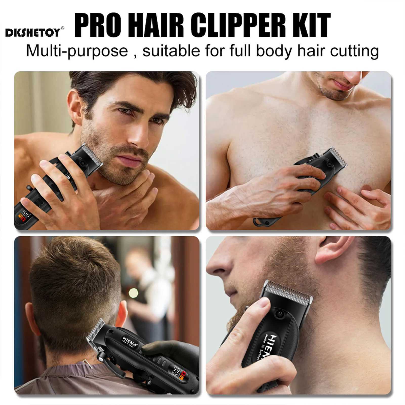 HIENA Professional Hair Clipper HYN-222 Low Noise Electric Hair Clipper Suitable for Wet and Dry Hair Trimming W241017