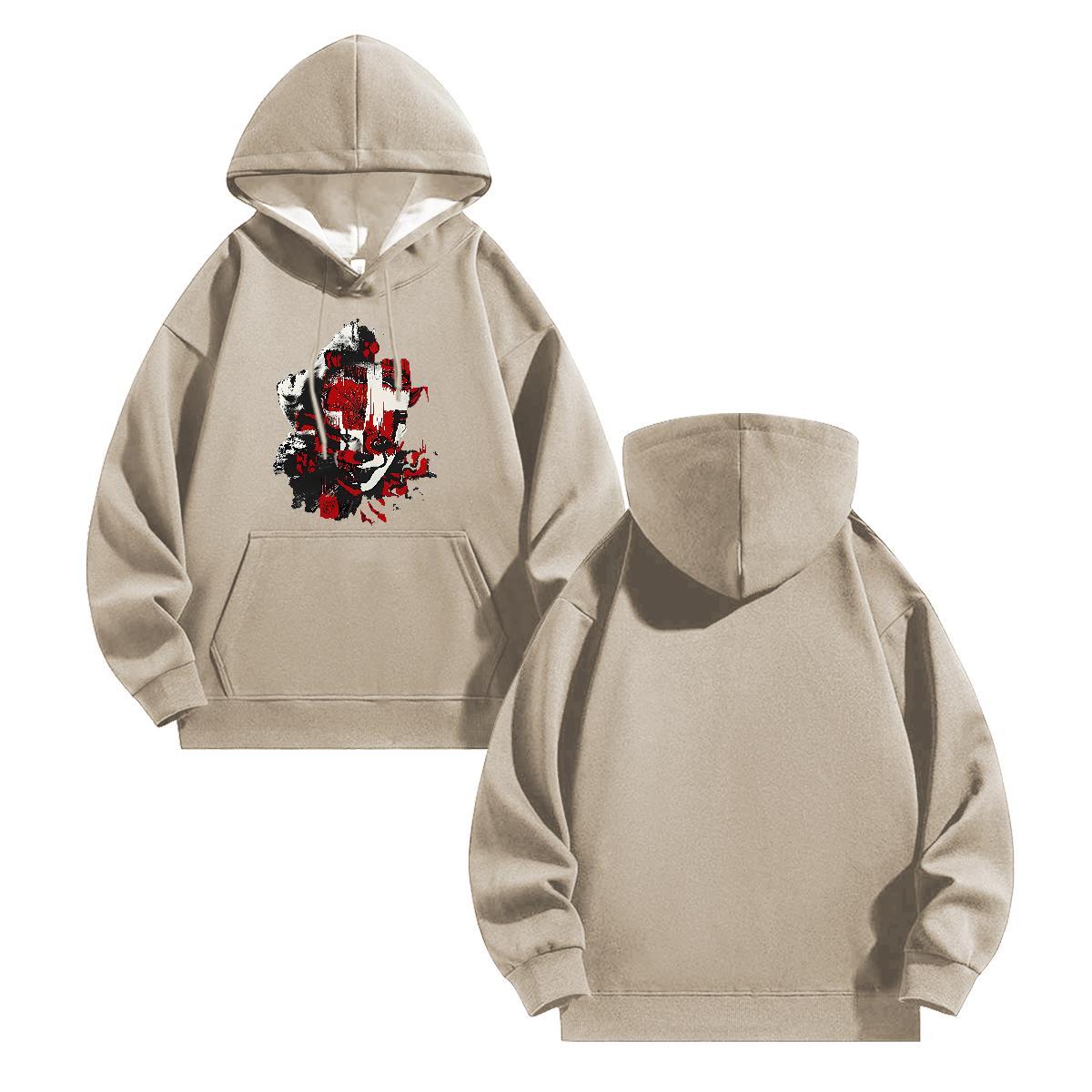 2024 Men Hoodie Breathable Drawstring Hoodie Loose Fit Hoodie for Man Woman Cartoon Printing S-3XL Tops Street wear Hip Hop 350g Cotton