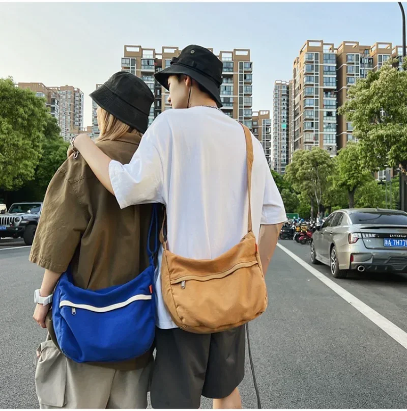 Designer Canvas Bags For Women Vintage Handbags TLXT Casual Shoulder Crossbody Bag Eco Bag Korean Messenger Bag Y2K Unisex Black Shopper Bag
