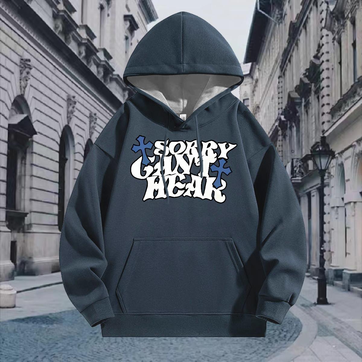 Fashion Designer Hoodie Men Breathable Long Sleeve Cool Men Hoodie Y2K Pullover Hoodie Skull Warm Fleece