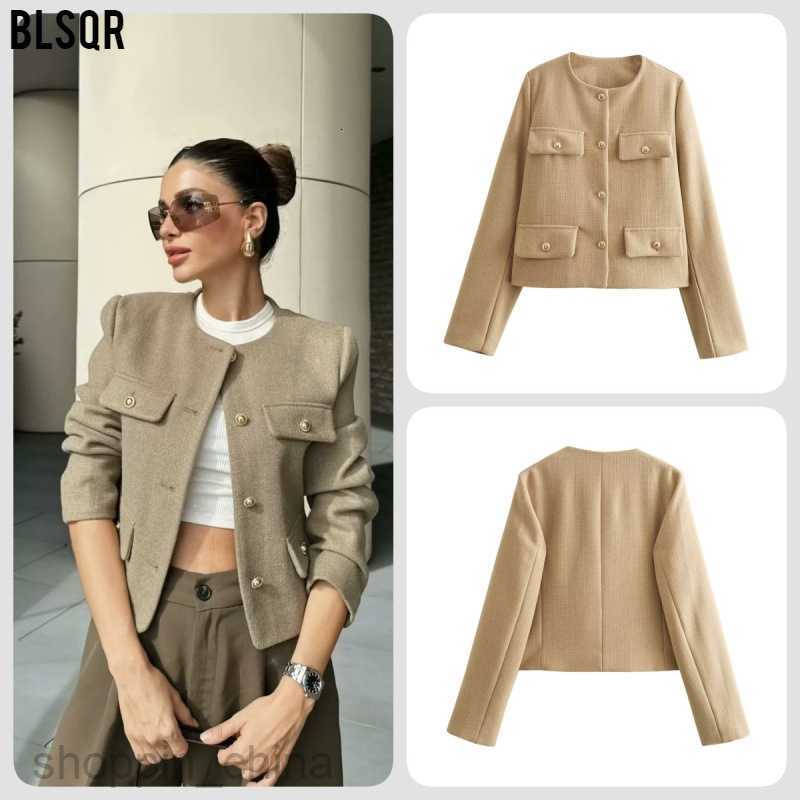 Women Jackets Coats Autumn and Winter New Women's Wear Style Fashion Button Decoration Short Suit Coat