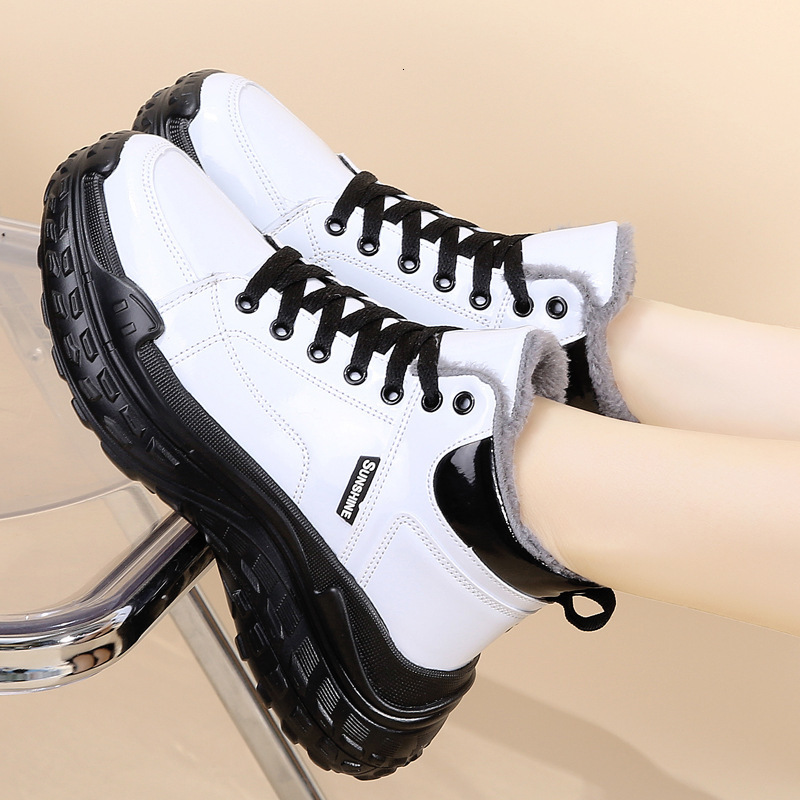 new anti slip waterproof snow boots autumn winter, mid top Martin shoes, wear-resistant and shock-absorbing sports shoes for women
