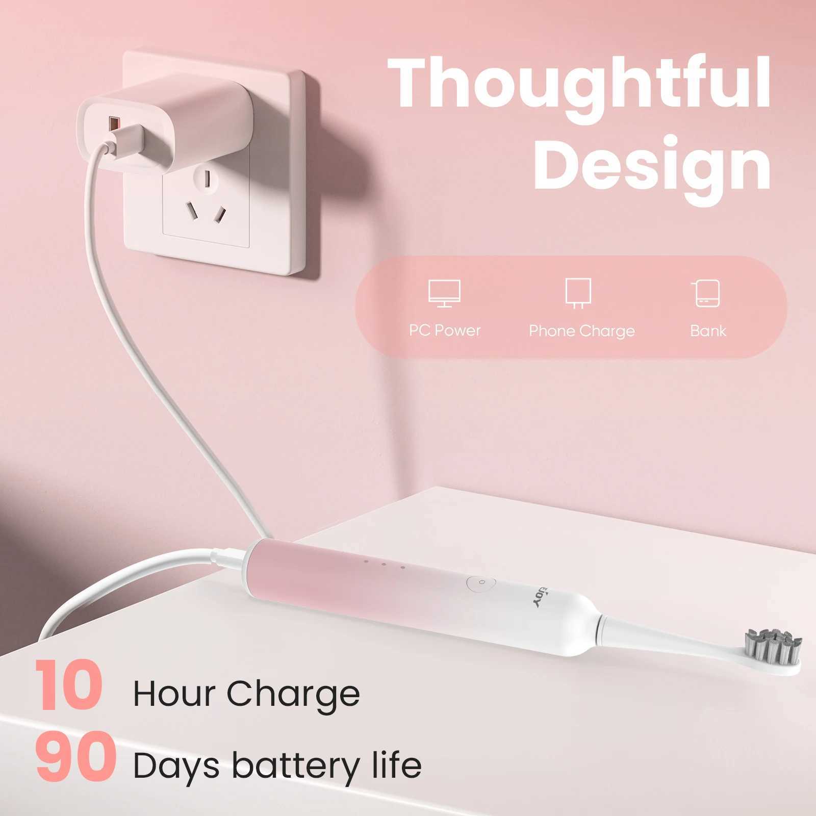 Sejoy Intelligent Sonic Electric Toothbrush Oral Cleaning Personal Care Equipment IPX7 6 Mode Charging Automatic Toothbrush M241017