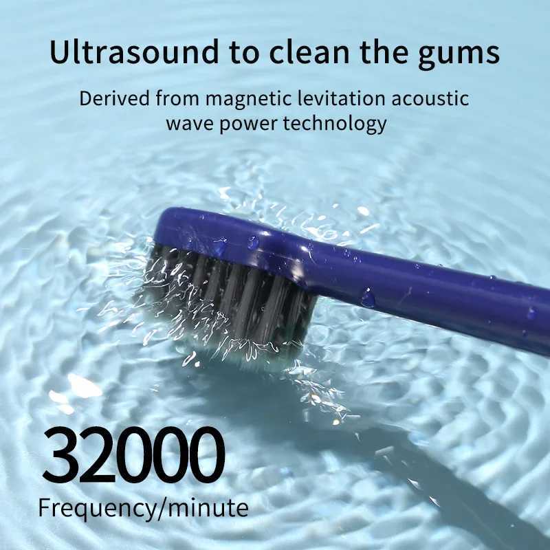 Sonic electric toothbrush adult timer brush IPX7 waterproof 6-speed USB charging toothbrush replacement head set M241017