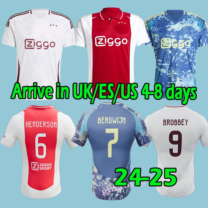24 25 BERGHUIS BERGWIJN Soccer Jerseys Henderson TAYLOR BROBBEY AKPOM 2024 2025 Player Version Football Shirts MEOIC MANNSVERK VAN DEN BOOMEN Men A JAXS jersey