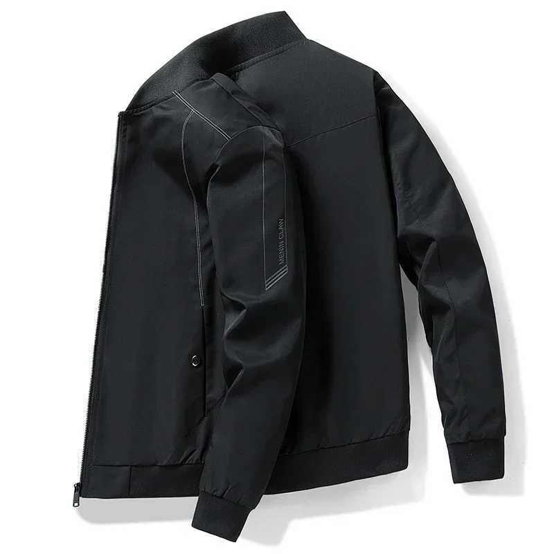 Autumn Jacket Men Casual Sollid Windbreaker Bomber Jackets Man Sportwear Stand Collar Coat Outwear Baseball Jackets Mens Top X241017