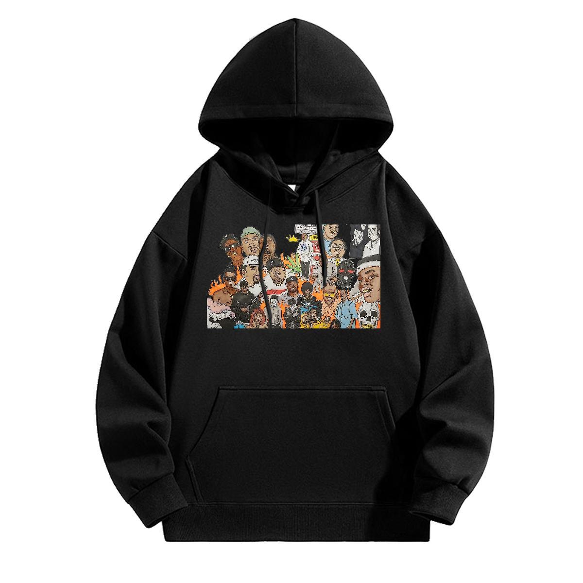 New Arrival Man Hoodie Soft Men Tops Hoodie Anime Oversized US Size Hoody Autumn Winter Breathable Long Sleeve Cotton 350g