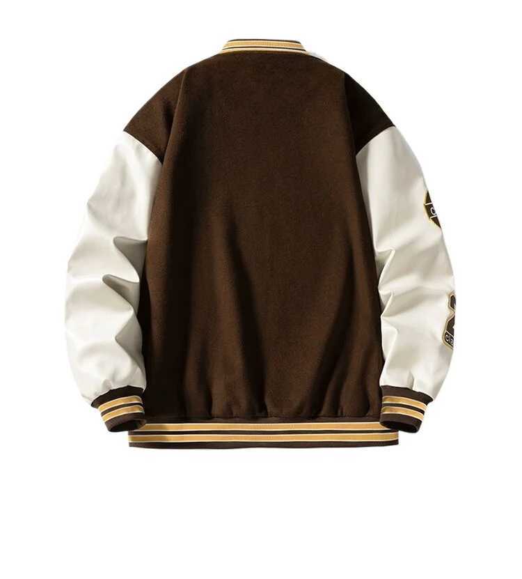 New Arrival Spring and Autumn Sports Stadium Award Letter Embroidery University Baseball Bomber Jacket unisex school team jacket Z241017