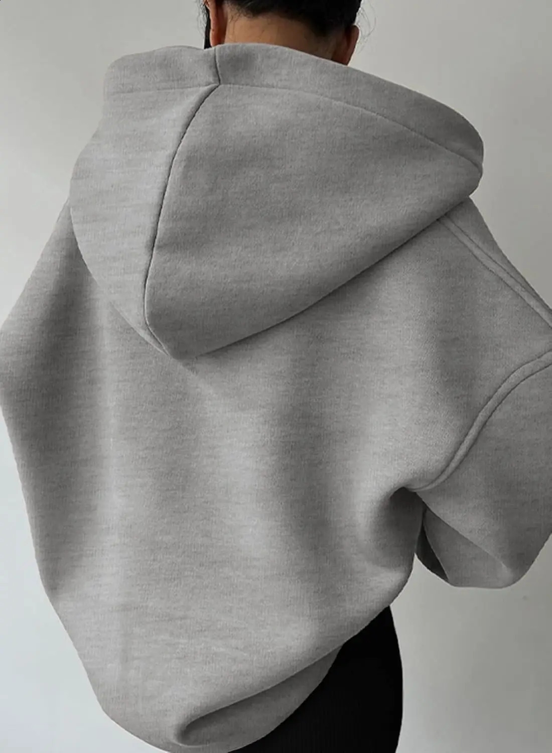 Women Casual Oversized Long Sleeve Fleece Sweatshirt Hoodies with Pockets SXXL 241017