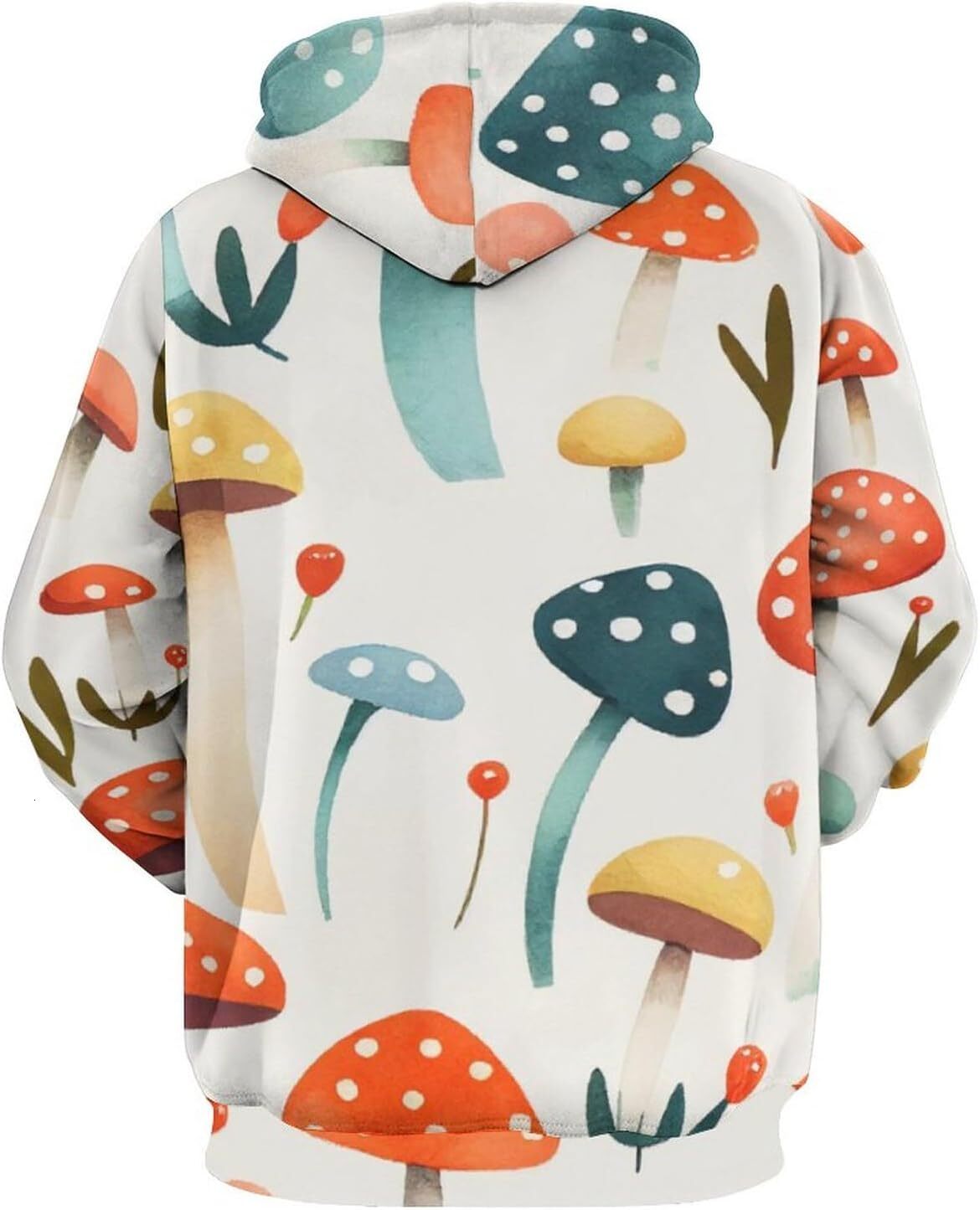 Hoodie for Mens Womens Funny Color Dream Mushroom Hoodie 3D Printed Cartoon Plant Pattern Sweatshirt Hoodie Graphic cool Pullover Long Sleeve