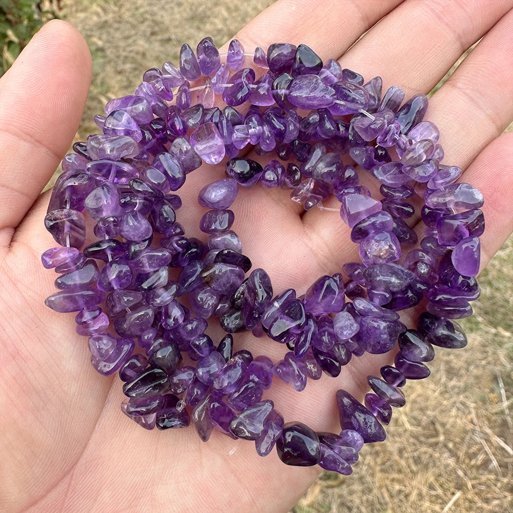 5-8MM irregular Labrador chip beads amethyst turquoise aquamarine citric acid gravel beads used for jewelry accessories 241017