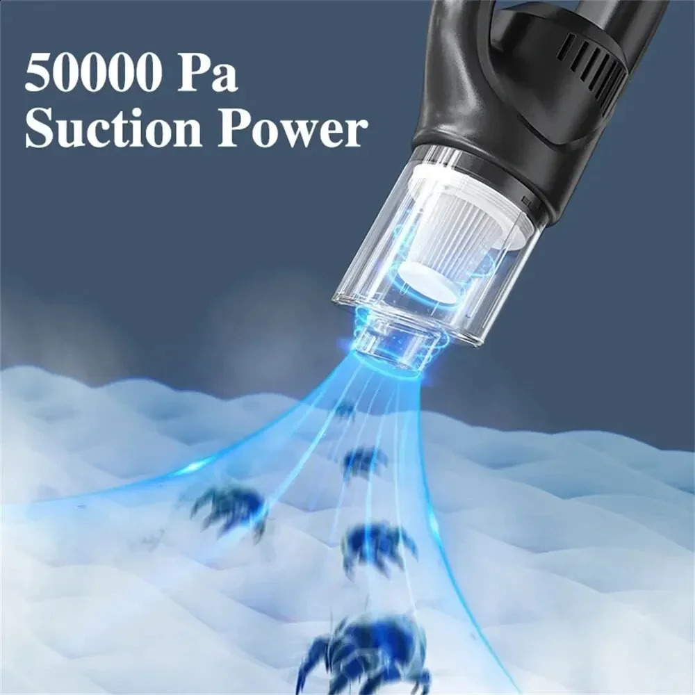 wireless handheld vacuum cleaner cordless handheld charging automatic vacuum cleaner car pet mini vacuum cleaner 50000Pa 241017