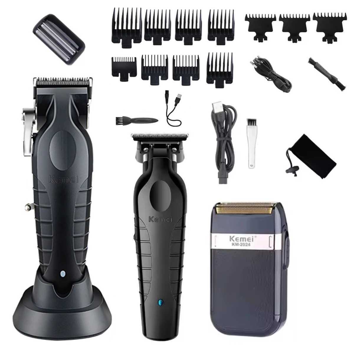 Kemei KM-2296 KM-2024 Hair Clipper Trimmer Shaver Professional Hair Clipper Beard Shaver Mens Electric Trimmer KM-2299 W241017
