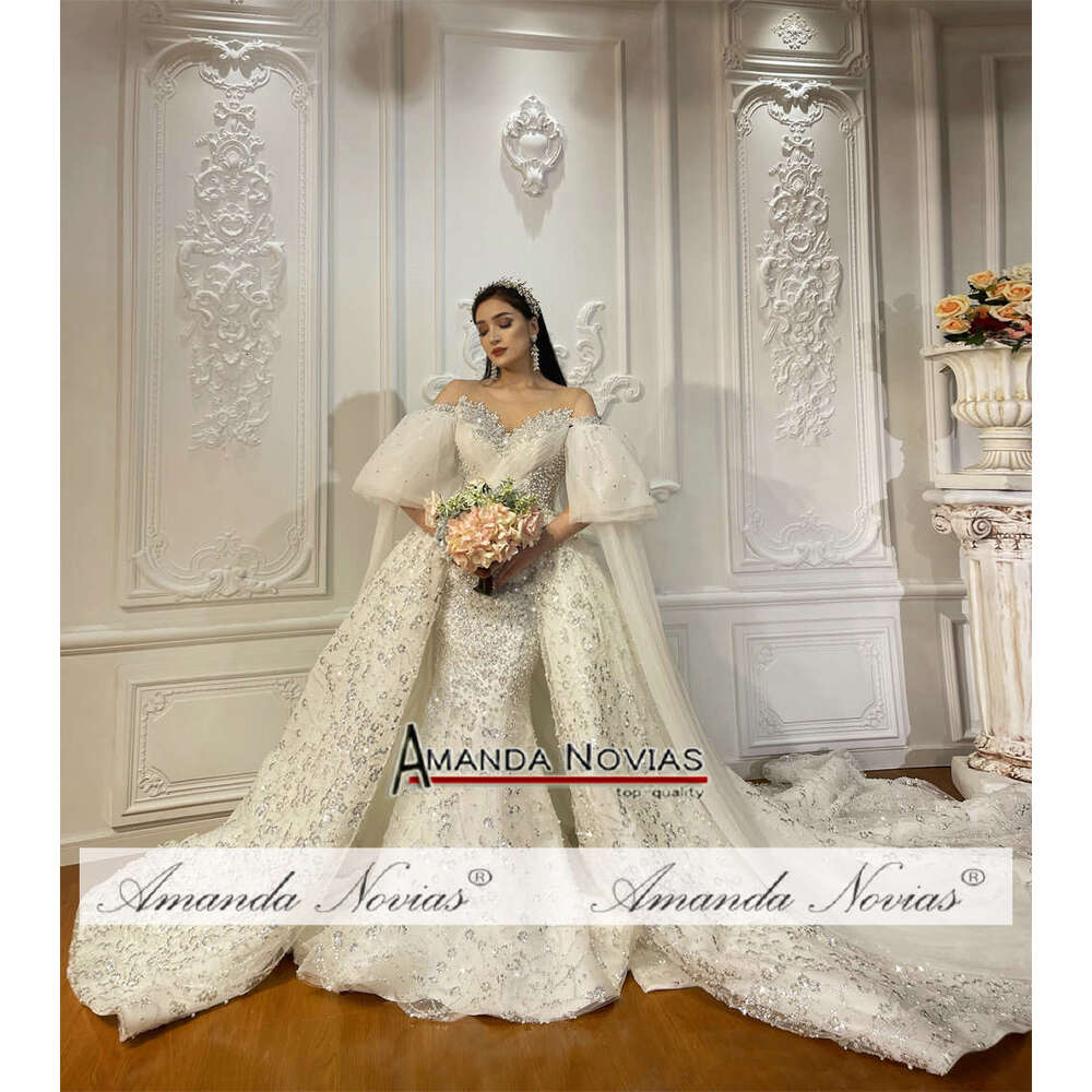 Hot Sale New Design 2 in 1 Wedding Dresses Amanda Novias