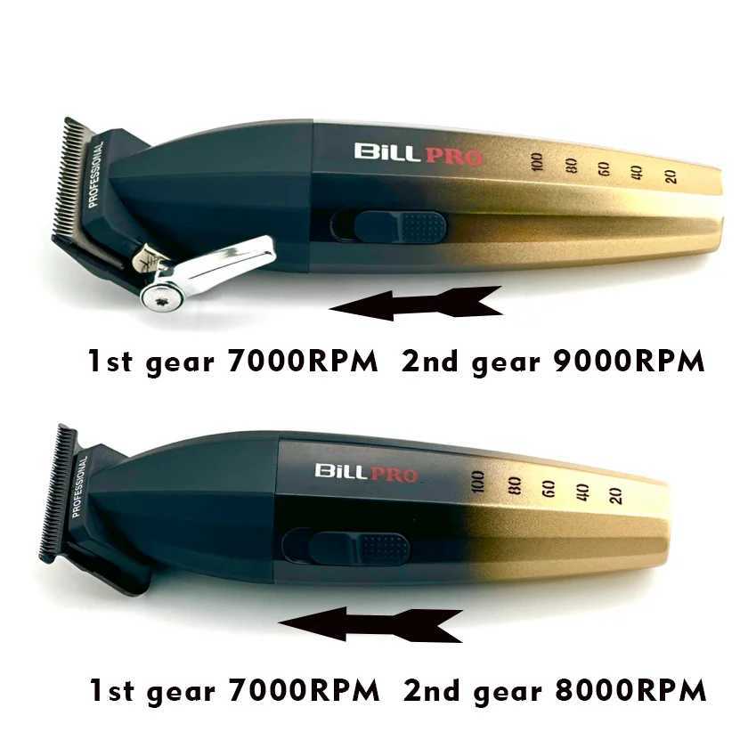 Billpro BL600 BL800 Professional Barber Electric Push Hair Clipper Oil Head Gradient Carving Head Whitening Equipment Shaver Tools W241017