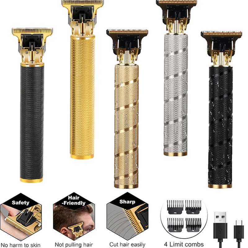 T9 Electric Hair Clipper USB Charging Professional Wireless Shaver Waterproof Texture Shaver Mens Dual purpose Trimmer W241017
