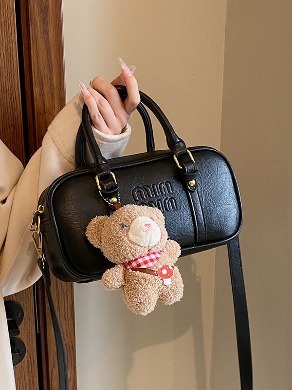 Designer bag autumn/winter new lychee pattern diagonal cross single shoulder zipper women's handbag