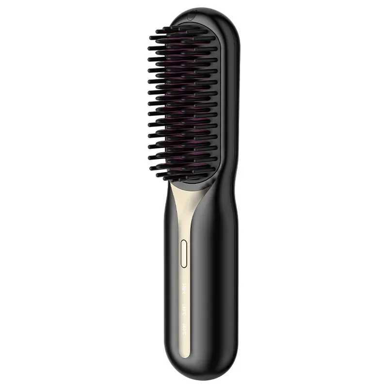 Rechargeable Hair Straightening Comb Portable Negative Ion Hair Care Smoothing Conditioning Wireless Hair Straightening CombXJ241016