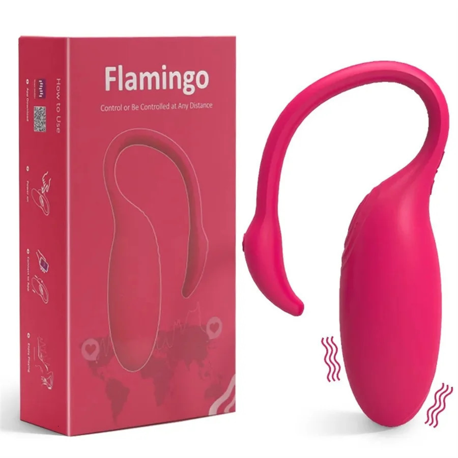 Flamingo application Bluetooth vibrating egg Clitoris stimulator GSpot massager ball magic sports vibrator female sex toy 241009