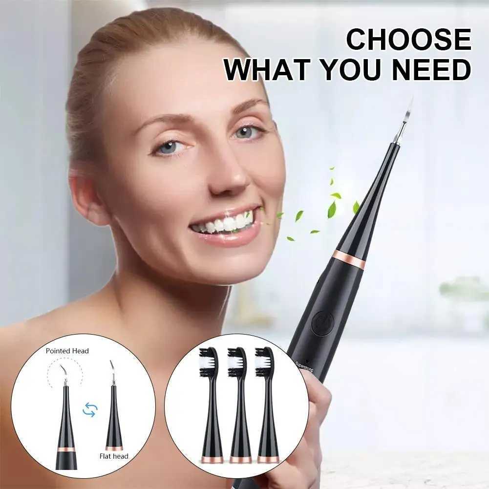 6-in-1 ultrasonic dental cleaner Tartar toothbrush electric cleaner sonic tooth remover dental plate G8h7 M241017