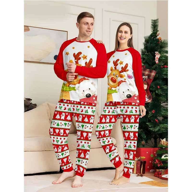 Christmas Pajamas Match Family 2025 New Year Mother Daughter Father Son Set 2PCS Pajamas Adult Children Christmas Baby Clothing W241015