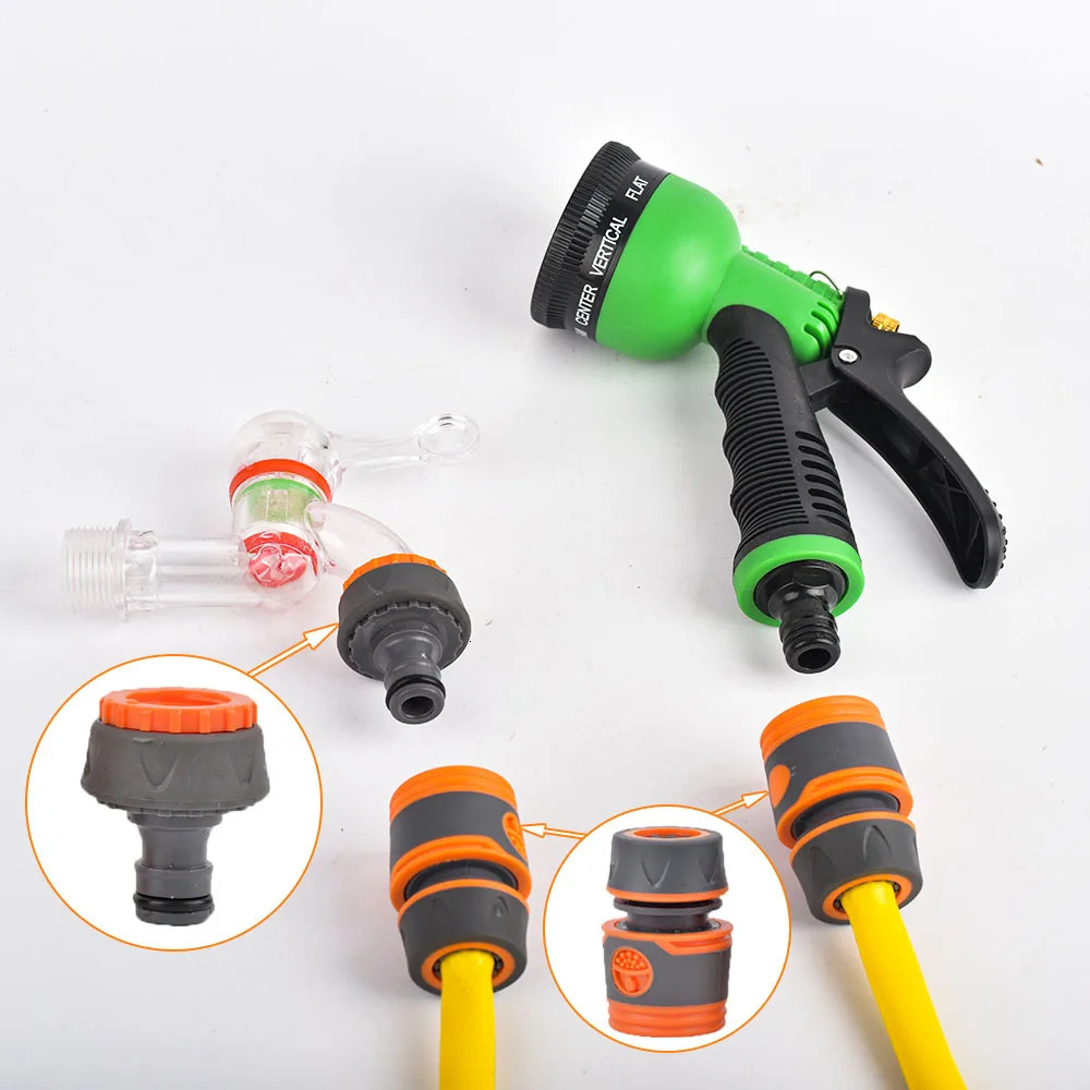 Hose nozzle High pressure garden hose nozzle spray mode Thumb control water hose spray for waterworks and car washing 241016