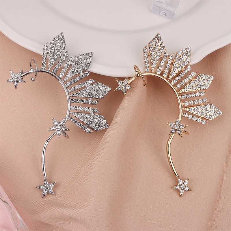 1 piece of Rhinestone star ear clip non perforated ear sleeve clip pearl Katharina gray U Miss ear sleeve inspiration Samsung and Sun W241017