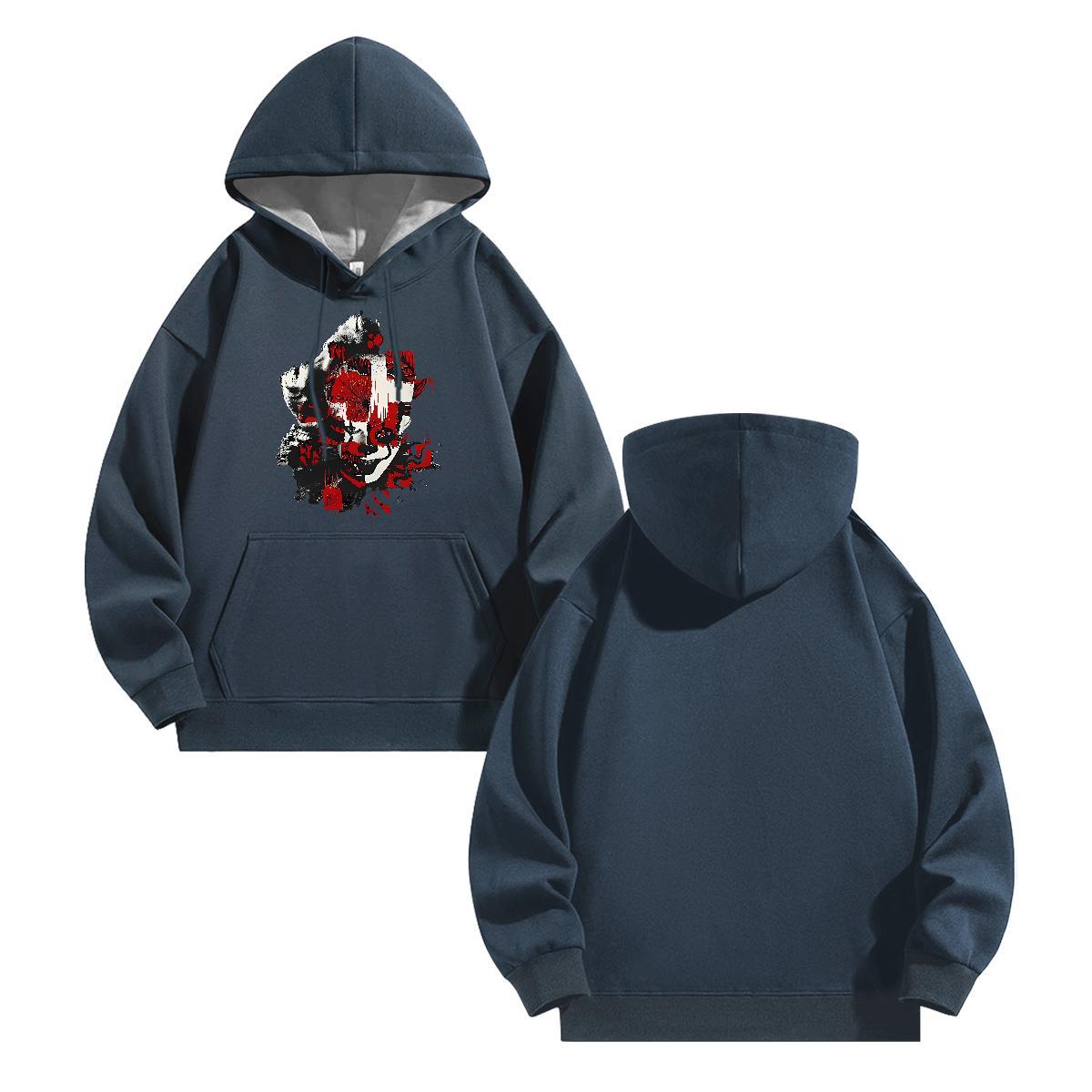 2024 Men Hoodie Breathable Drawstring Hoodie Loose Fit Hoodie for Man Woman Cartoon Printing S-3XL Tops Street wear Hip Hop 350g Cotton