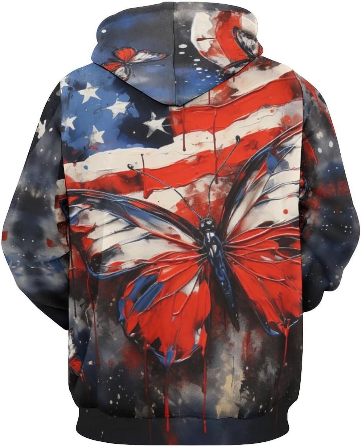 Hoodie for Mens Womens Novelty Sunflower American Us Flag Hoodie 3D Printed Psychedelic Casual Pullover Hoodies Pocket Graphic Hoodies sweatshirt