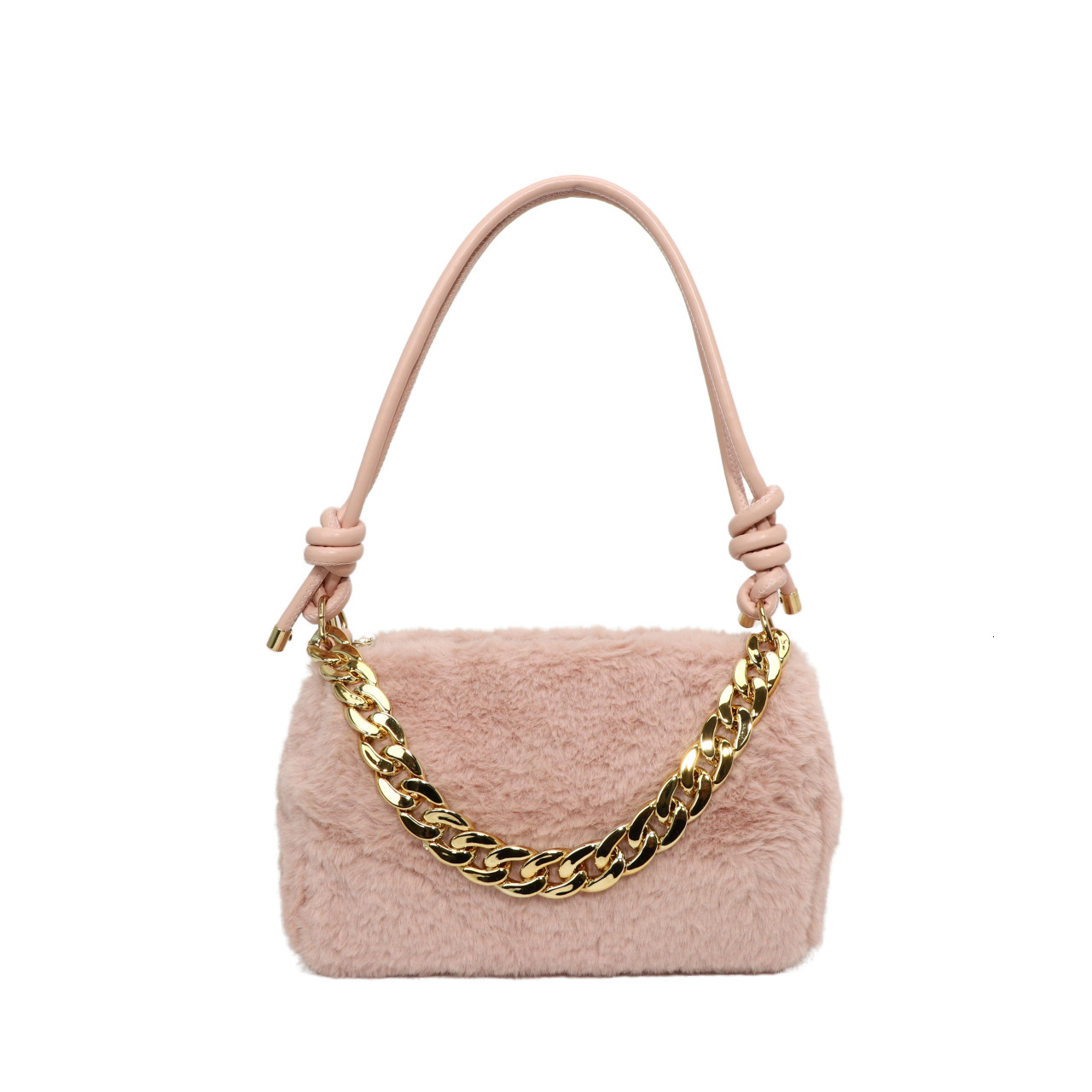 Fashionable fur winter new personalized armpit bag, single shoulder hand-held casual versatile chain women's bag