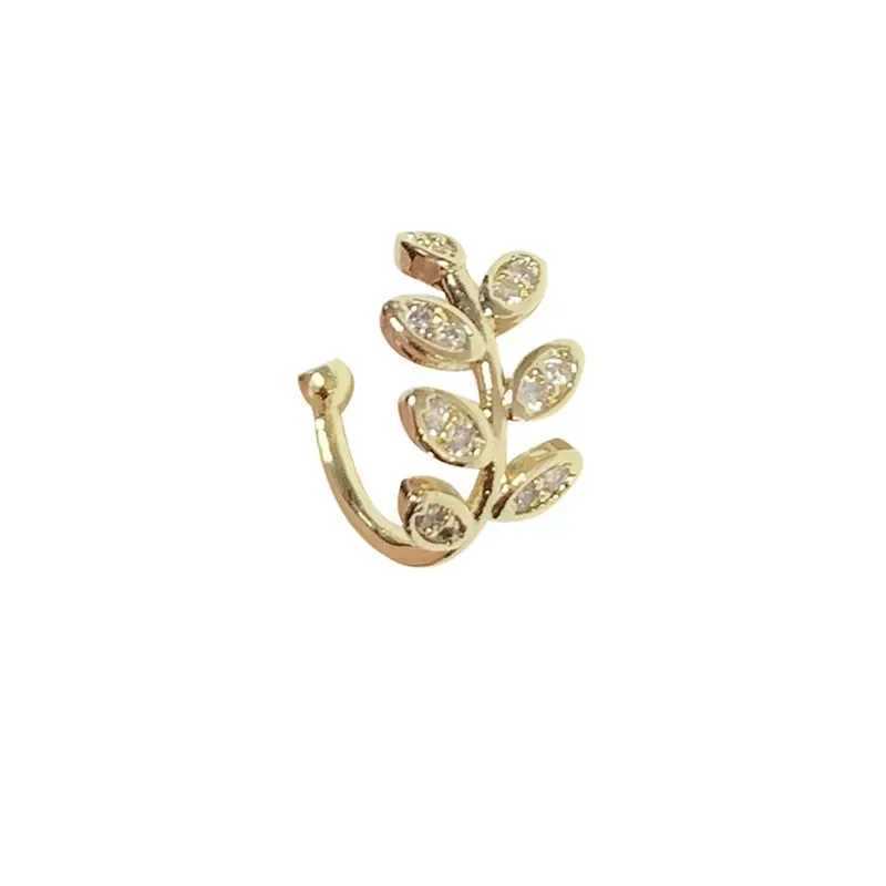 1 hot selling and cute metal foil ear clip suitable for women and girls no fake perforated ear tips no perforated ear tips W241017