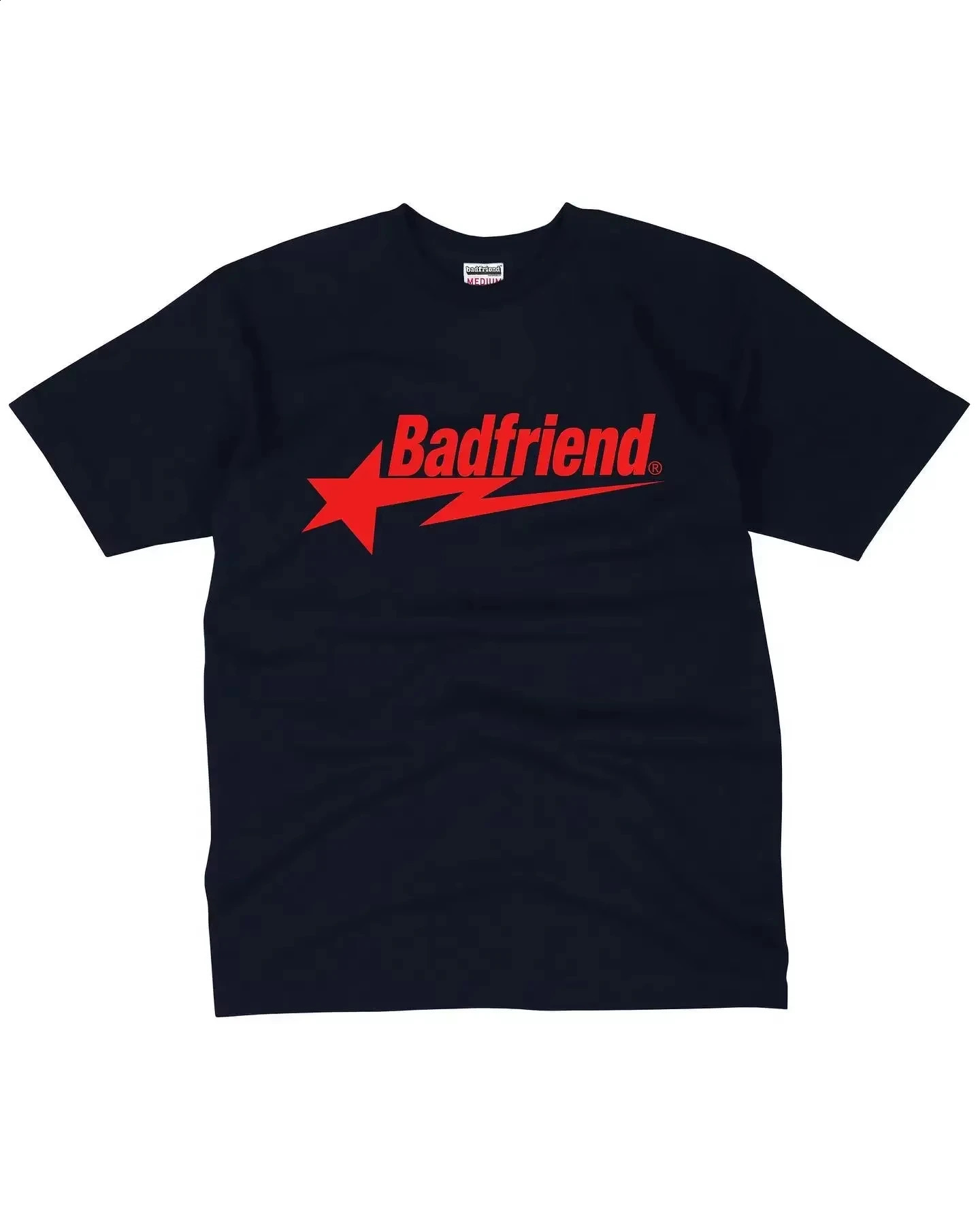 Y2K Hip Hop Letter Printed T Shirt Badfriend Oversized Tops Harajuku Fashion Casual All Match Loose Streetwear 241017