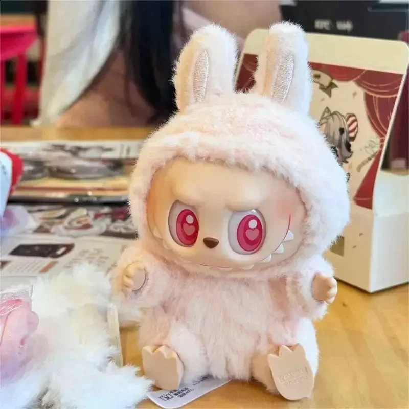 Labubu V1 V2 action picture Monster with a blind box vinyl plush doll cute animated character bag pendant model surprise toy 241017