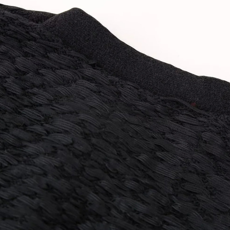 Knitted Cardigan Women's Knitwear Black Short Sleeve Cropped Tops Solid Sext Elegant 2024 Summer Inszartrafz Woman Jumper