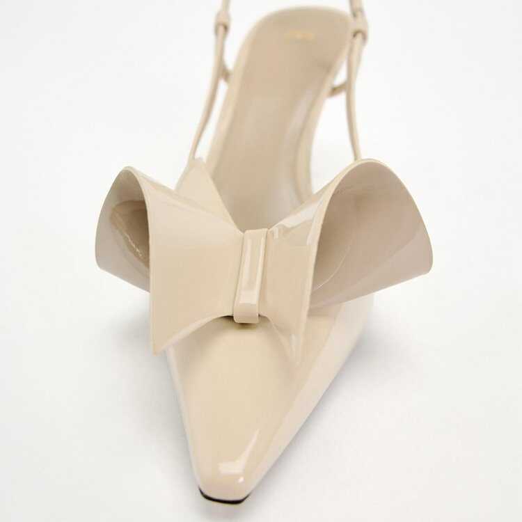 Women Fashion High Heel Design Sense Hollow Leather Shoes Gentle Style Triple Beige Free shipping