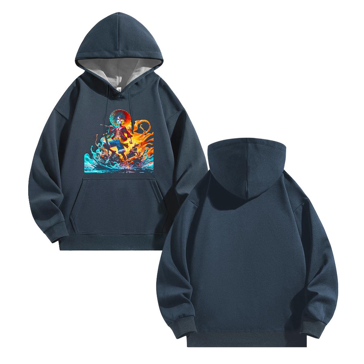 New Men Sweatshirt hoodie Breathable Soft Warm Men Hoodie Custom Cartoon Top Pullover Hoodie Sports Casual 350g Cotton