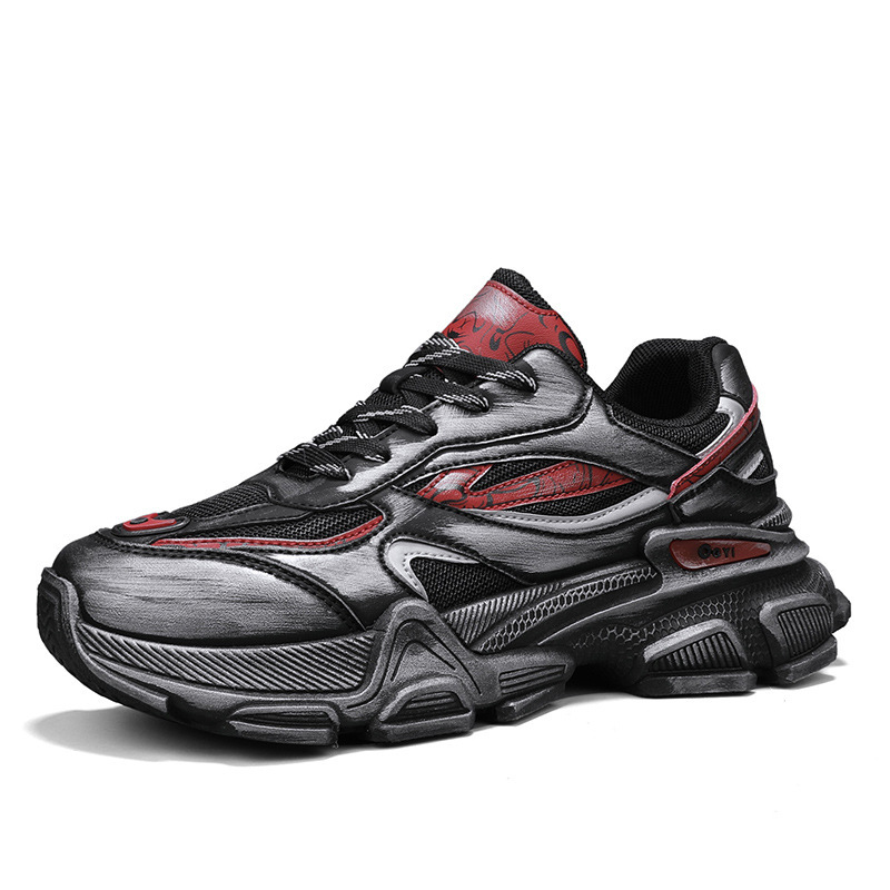 Men's Autumn 2024 Color Wiping Sports Versatile Casual Shoes