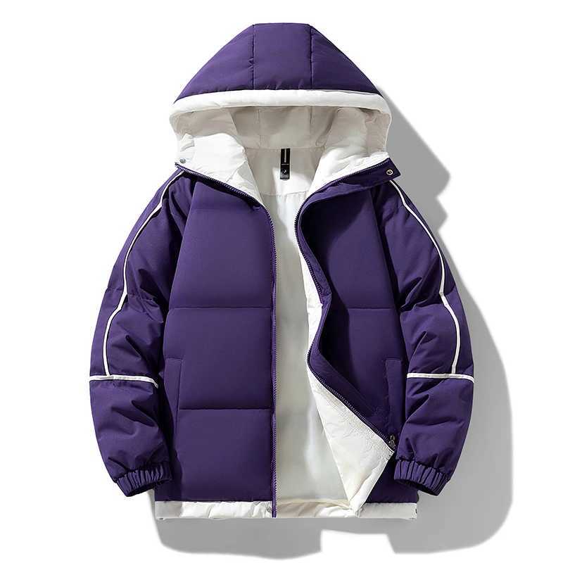 Puffer Jacket Men Thick Warm Winter Jacket Men Solid Parkas Unisex Hooded Coats Outwear Fashion Casual Couple Clothing Top X241017