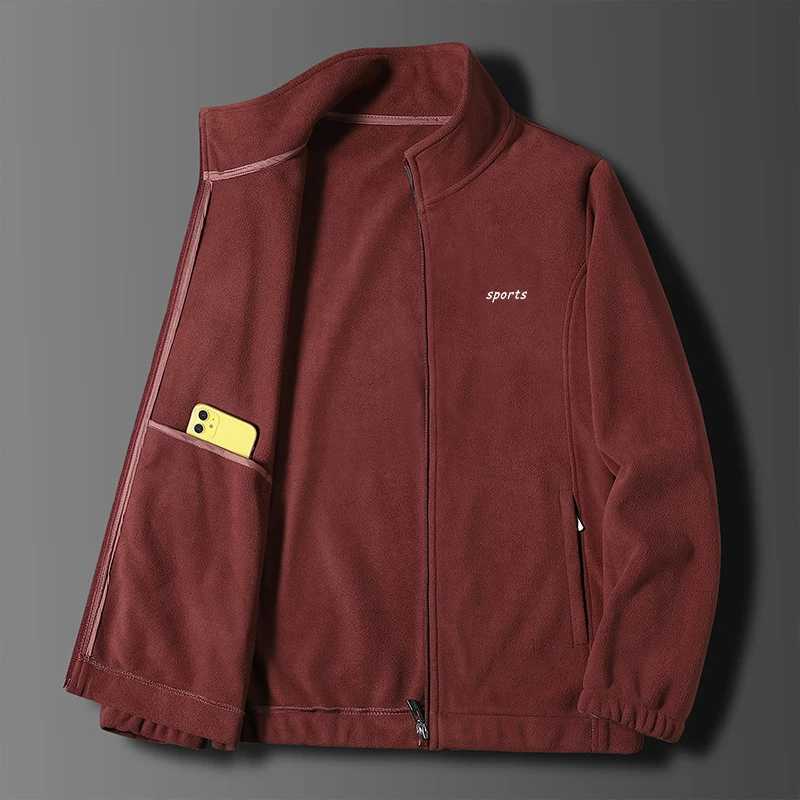 Lamb Wool Coat Mens Autumn and Winter Thickened Warm Anti-cold Outdoor Adventure Padded Jacket Mens Cotton-padded ClothesXJ241017