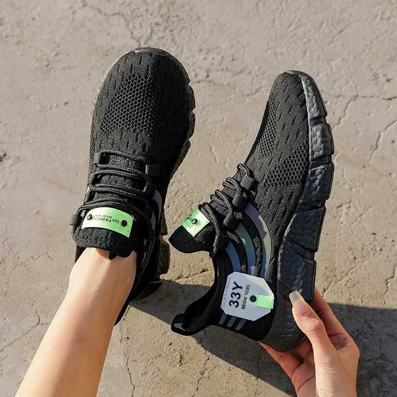 Women Vulcanized Shoes Sneakers Lightweight Summer Woman Casual Sports Shoes Breathable Jogging Trainers Walking Tennis Shoes Y250322