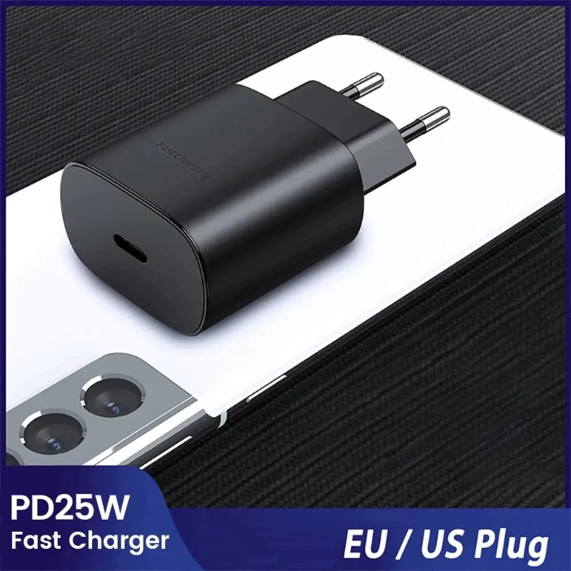 PD 25W Super Fast Charger Type C Fast Wall Charger USB-C Power Adapter EU/US Plug Fast Charging Block For iPhone Samsung Galaxy iPad