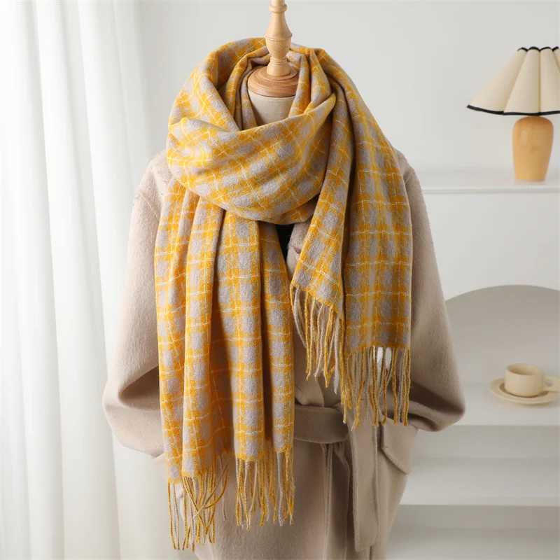 Classic Fashion Pashmina Scarf Tassel Plain Scarf Cashmere style Scarf Warm Solid Shawl Warm Shawl Womens Bandana Foard 2024 X241017