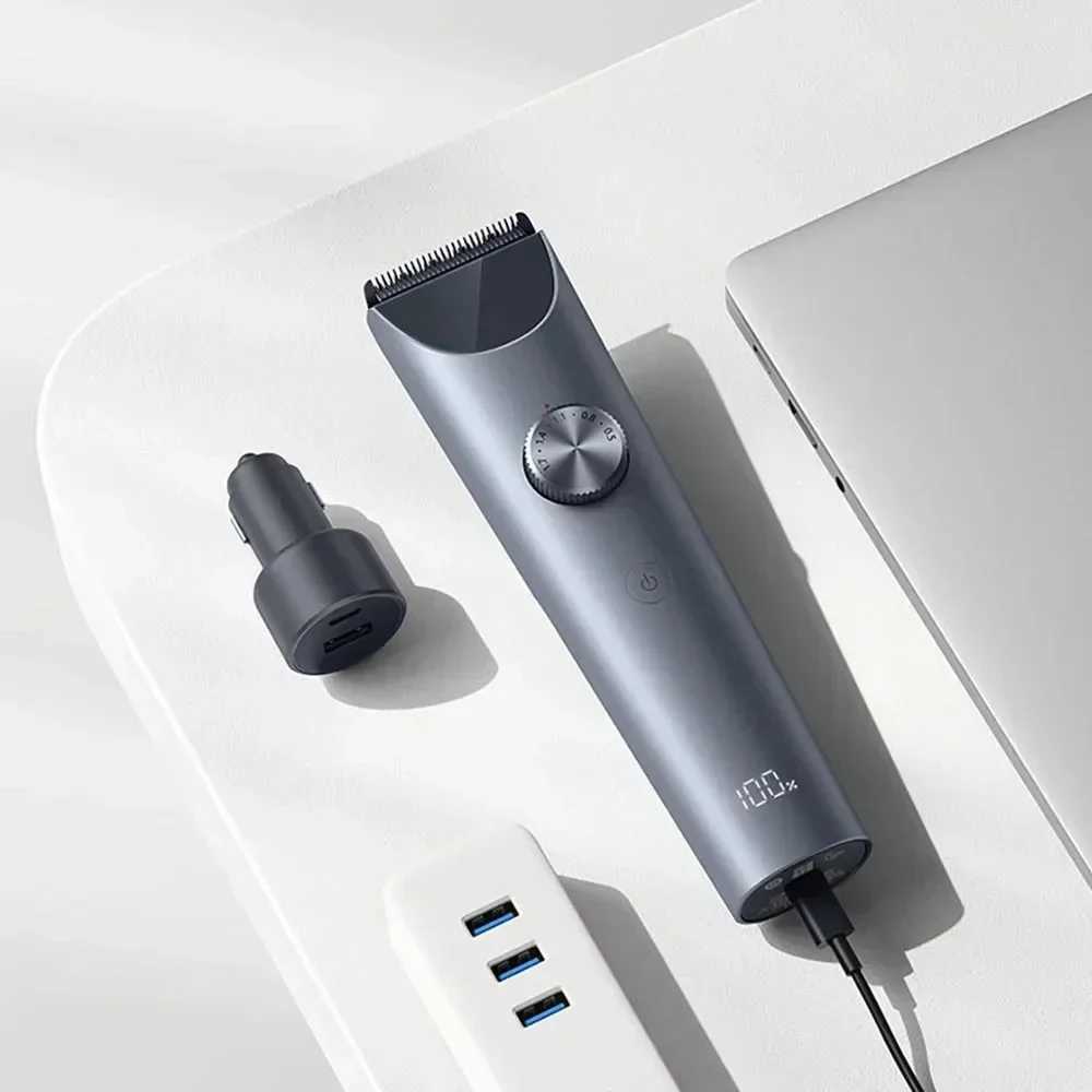 Barber 2 Home Wireless Trimmer Barber IPX7 Titanium Alloy Blade Mens Side Burn Electric Shaver W241017