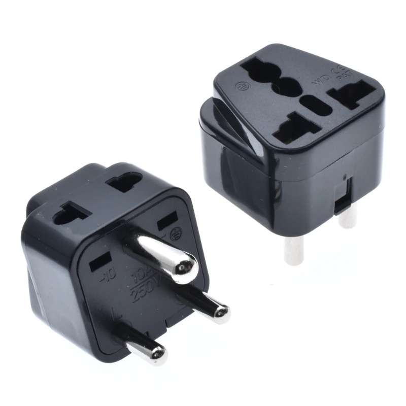 Universal 2 in 1 India Travel Adapter CE Copper India Pakistan South Africa power connector japan au eu us uk to india adapter plug Type D