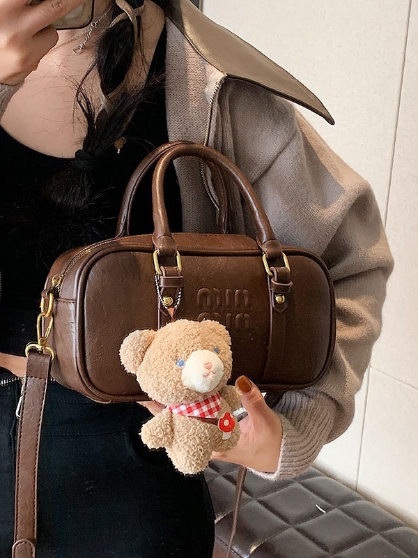 Designer bag autumn/winter new lychee pattern diagonal cross single shoulder zipper women's handbag