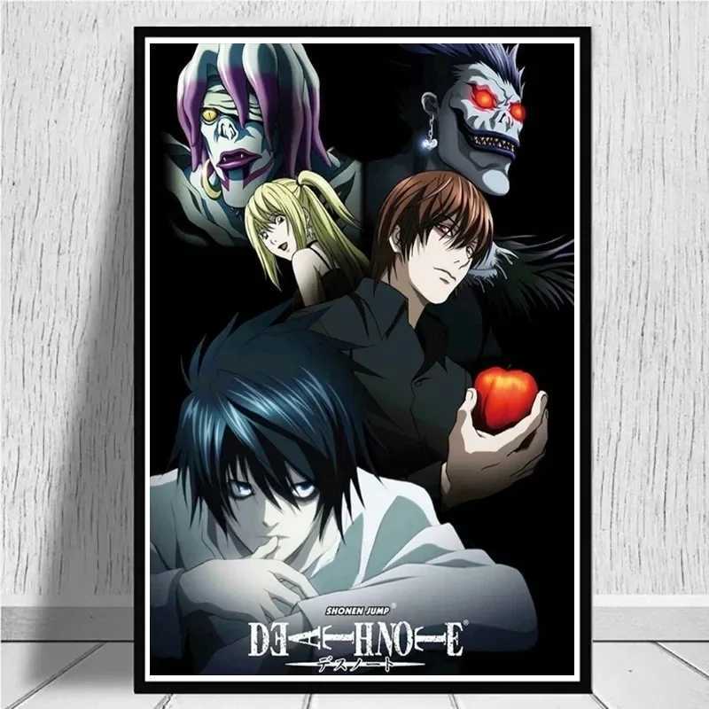 HD Classic Japanese Anime Death Note Family Canvas Painting Retro Style Posters and Prints Wall Art Picture for Room Home DecorXJ241016