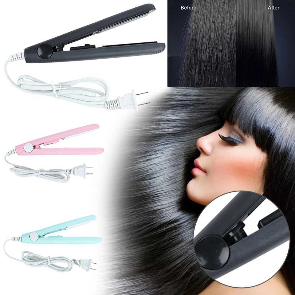 2 in 1 Tourmaline Ceramic Hair Straightening Irons Hair Straightener Curler Ceramic Flat Iron Tourmaline Plate Heating StylingXJ241016