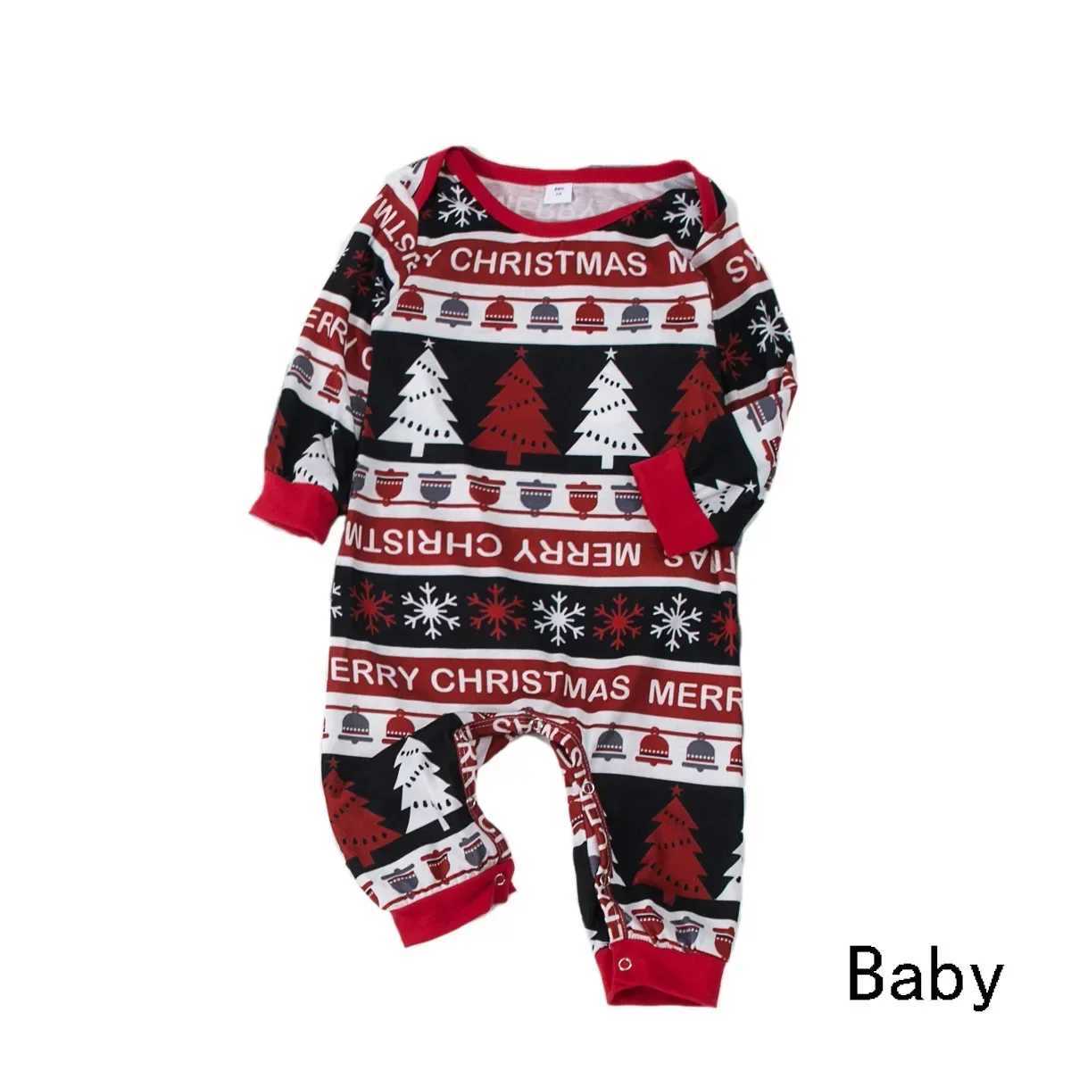 Christmas 2024 Christmas Tree allows printing matching clothing for families parents and children 2-piece sleepwear set sleepwear baby jumpsuit Pjs W2