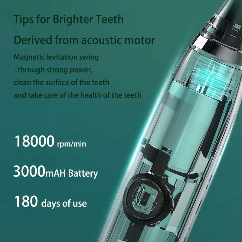 New Arrival 5-mode sonic electric toothbrush USB charger charging IPX7 waterproof intelligent timer cleaning white teeth ultrasonic oral cavity G24101