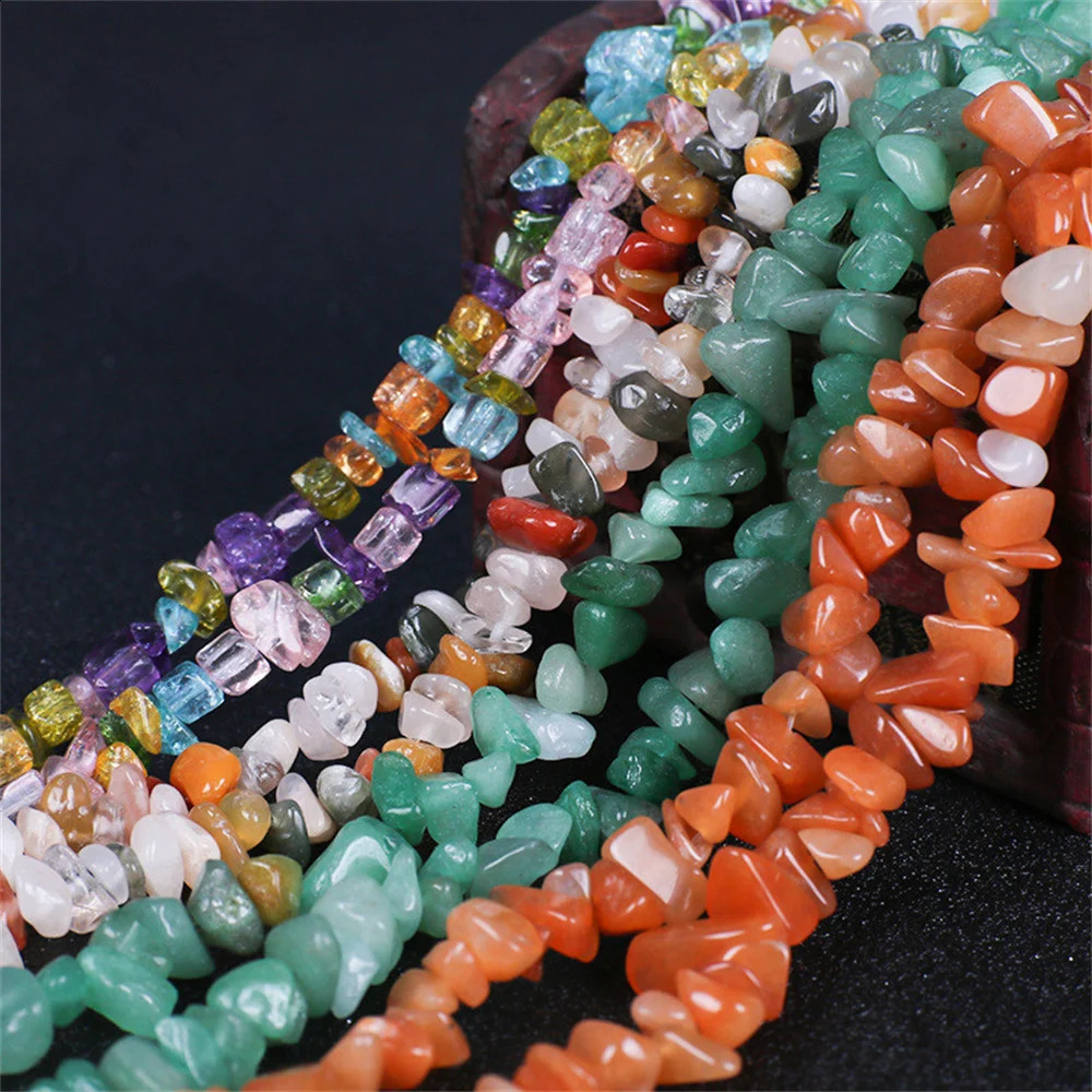 Irregular natural stone 5-8mm amethyst agate coral sea blue gemstone crystal jade beads for jewelry making DIY bracelet necklace push 241017